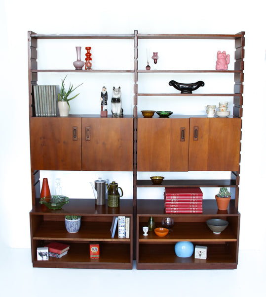 Large Mid-century Modular Wall Unit