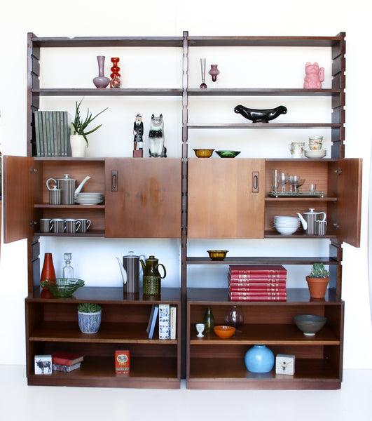 Large Mid-century Modular Wall Unit