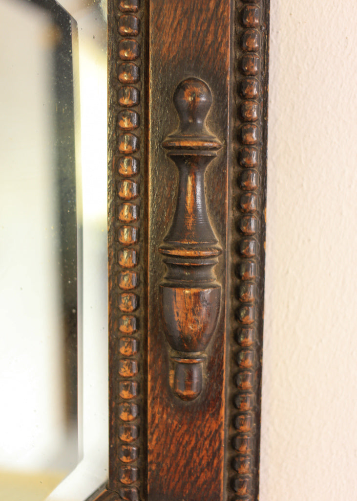 Antique Oak Framed Mirror