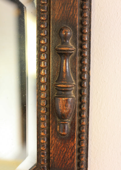Antique Oak Framed Mirror