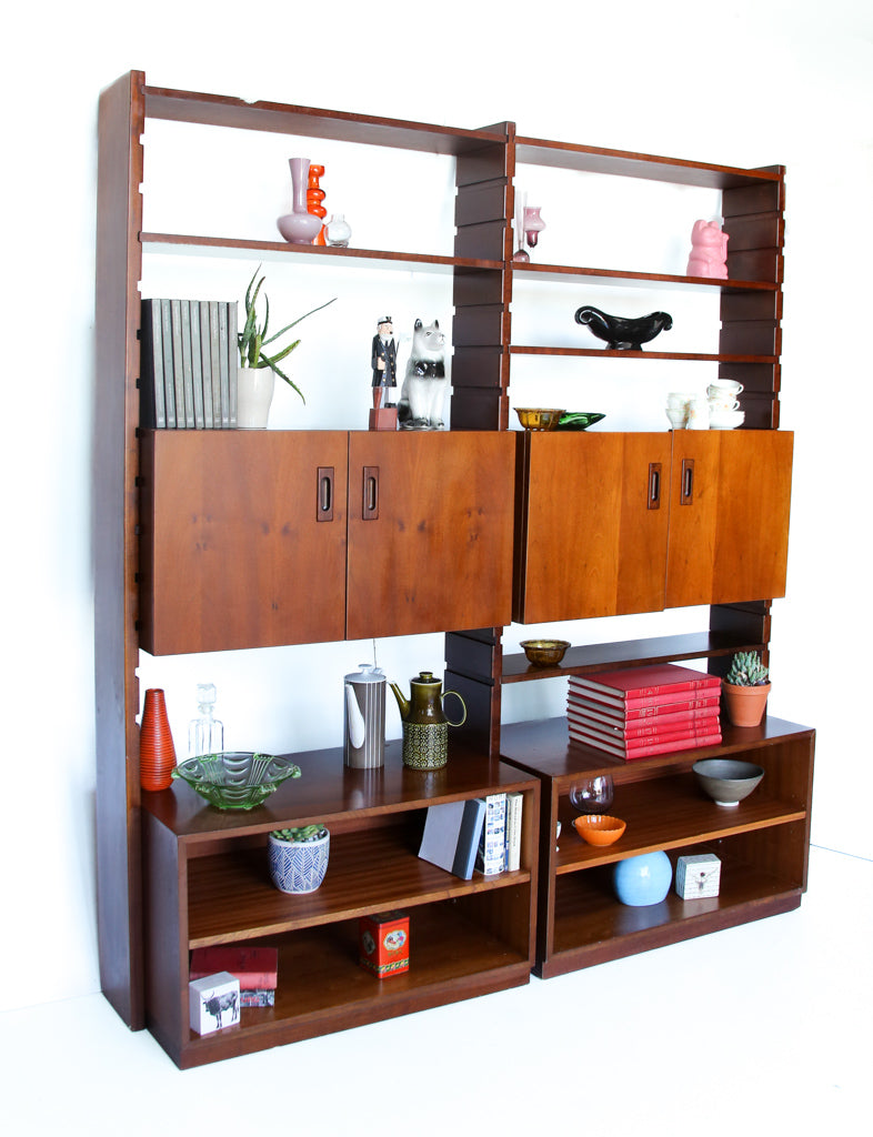 Large Mid-century Modular Wall Unit