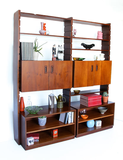 Large Mid-century Modular Wall Unit