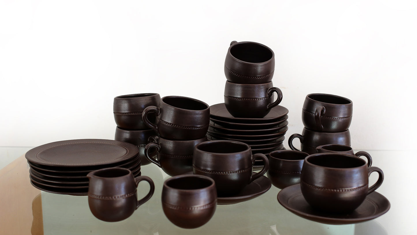 Part Höganäs Keramik Tea Set - Sweden