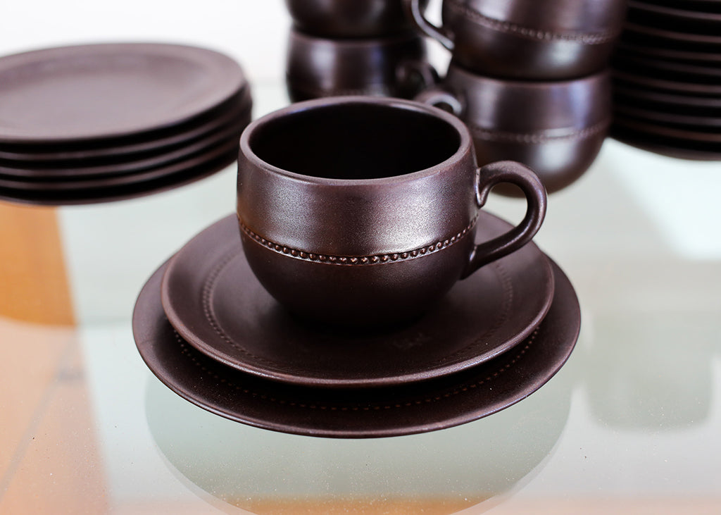 Part Höganäs Keramik Tea Set - Sweden