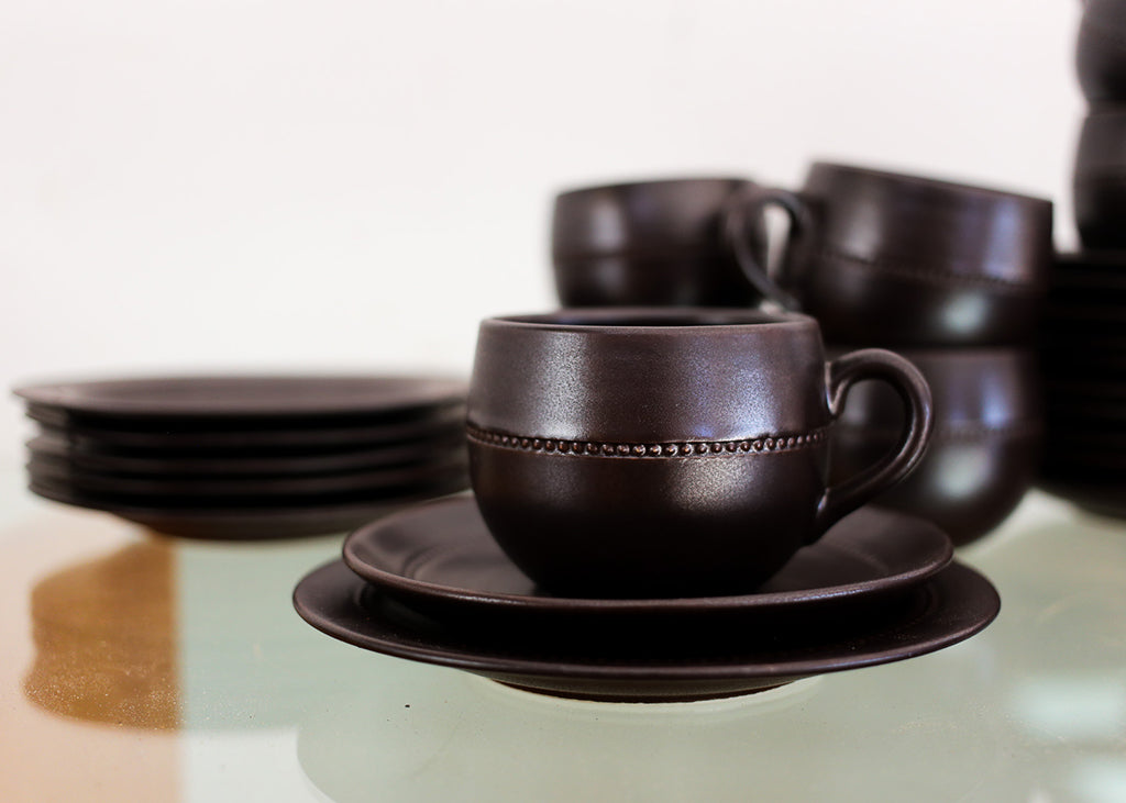 Part Höganäs Keramik Tea Set - Sweden