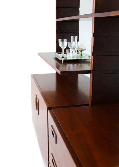 Large Mid-century Modular Wall Unit