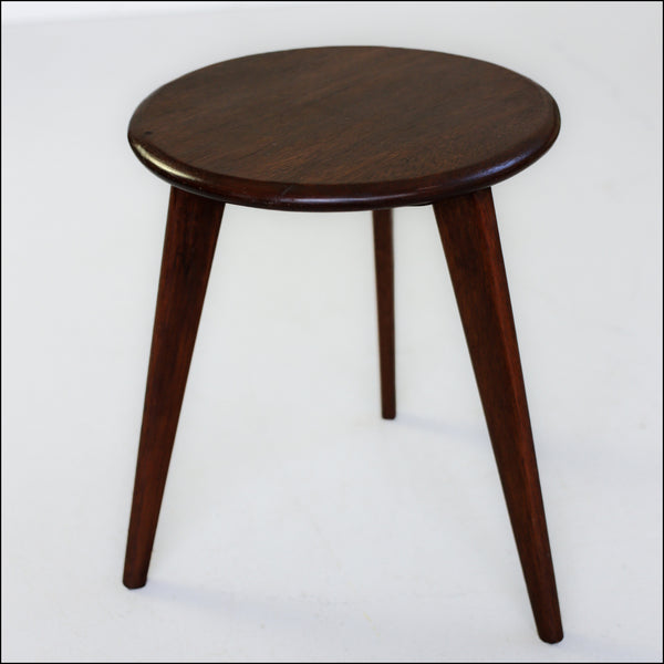 1960's Solid Wood Side Table
