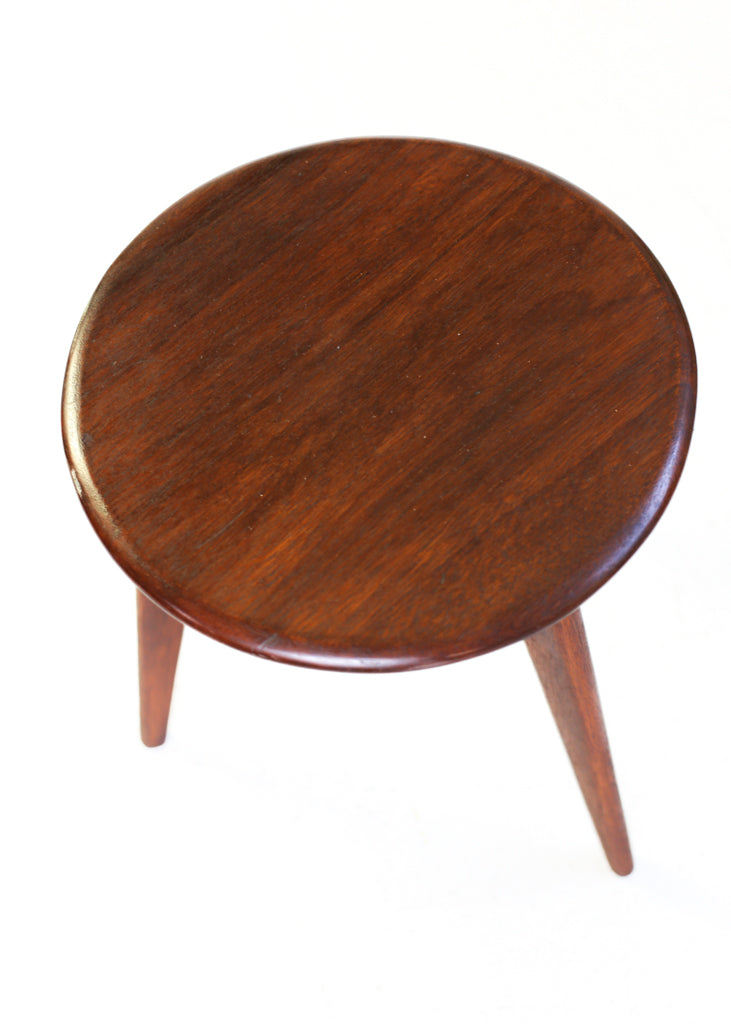 1960's Solid Wood Side Table