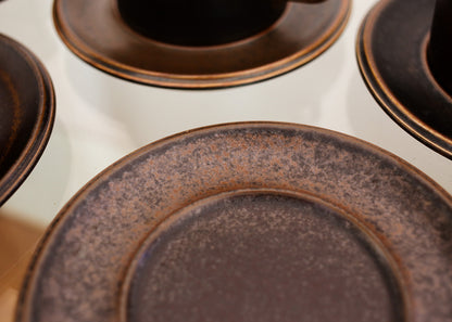 Set of Eight Arabia Lidded Teacups or Soup Bowls