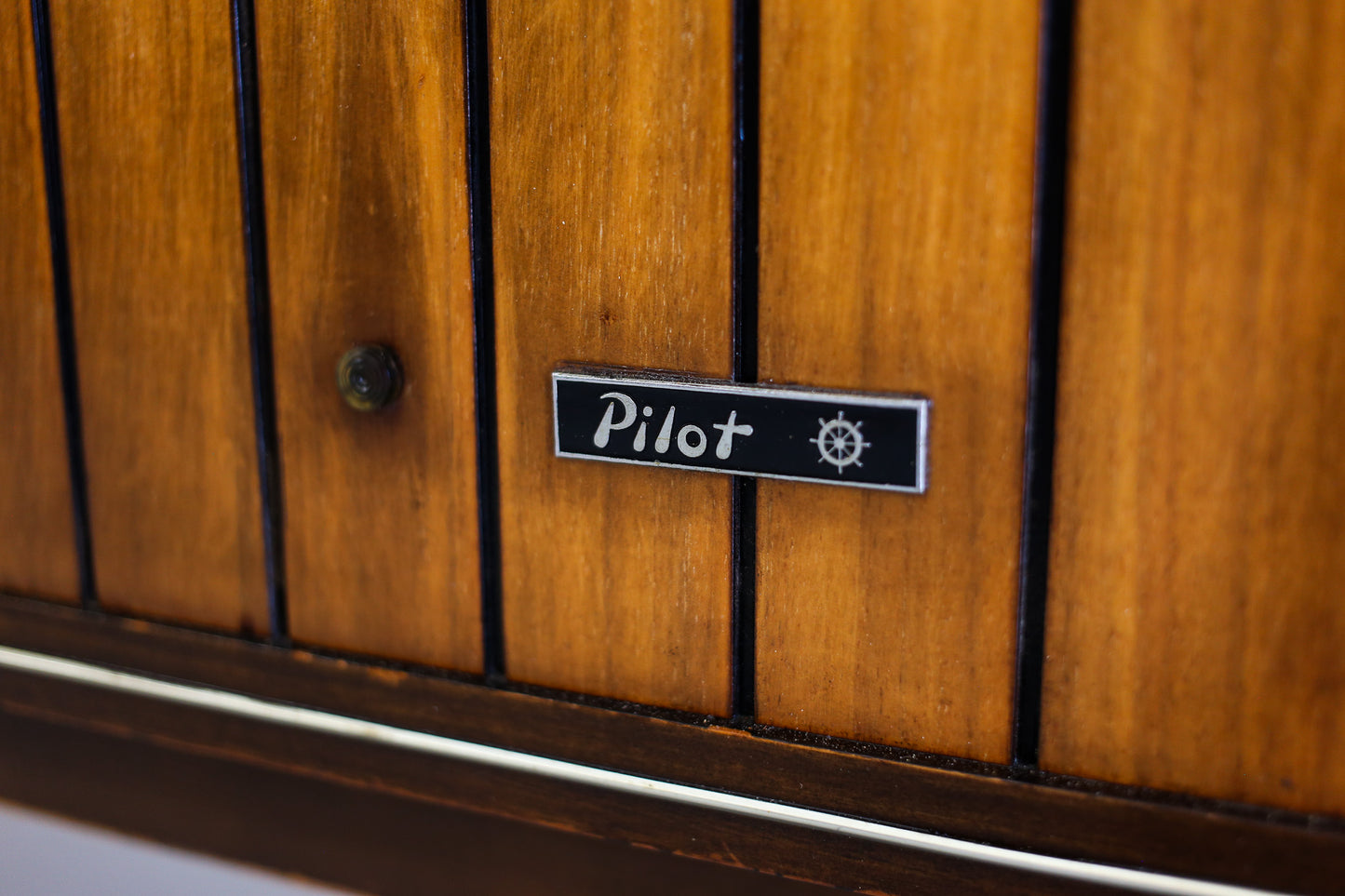 Mid-century Pilot Radio Cabinet