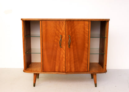 Retro Satin Birch Drinks Cabinet