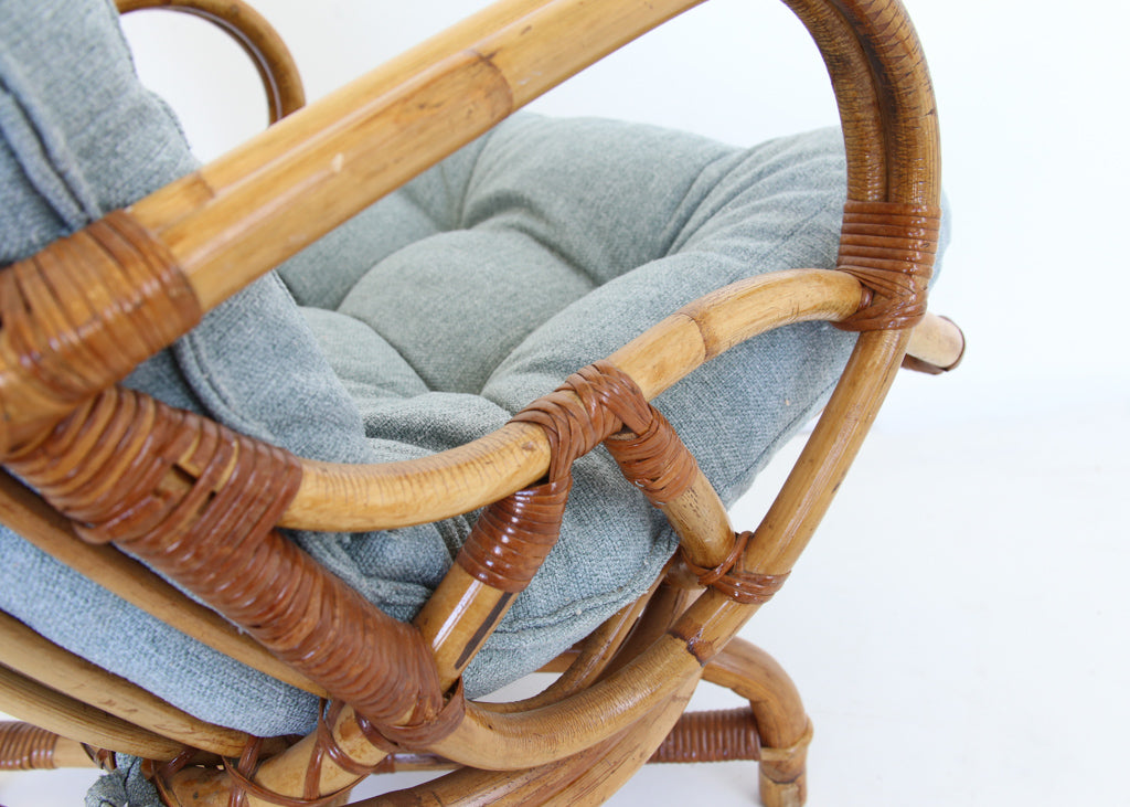 80's Cane Armchair #1
