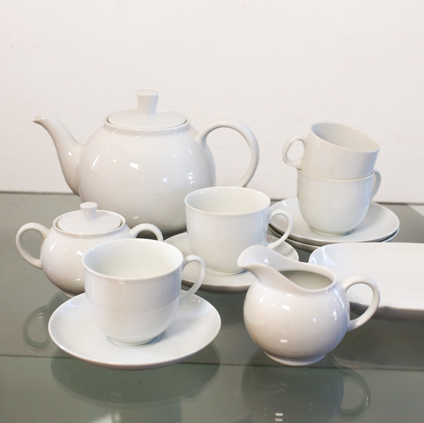 14 Piece Arzberg Bavaria White Tea Set - Germany