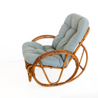 80's Cane Rocking Chair