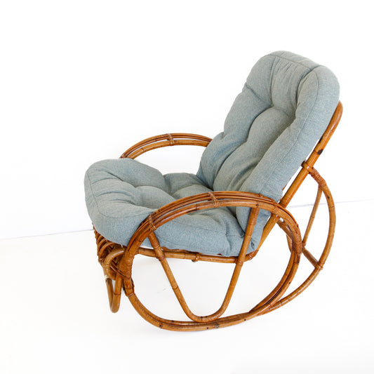 80's Cane Rocking Chair