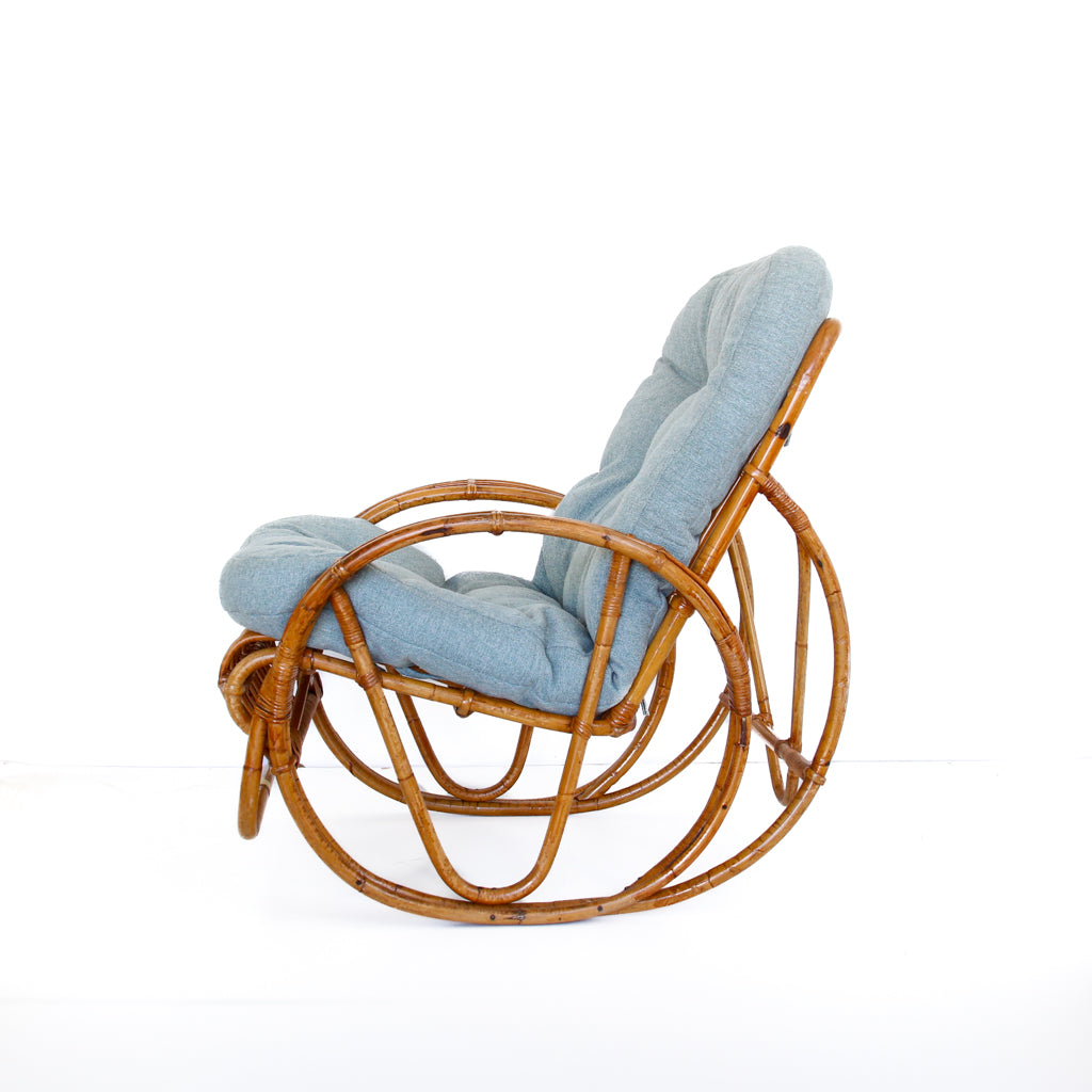 80's Cane Rocking Chair