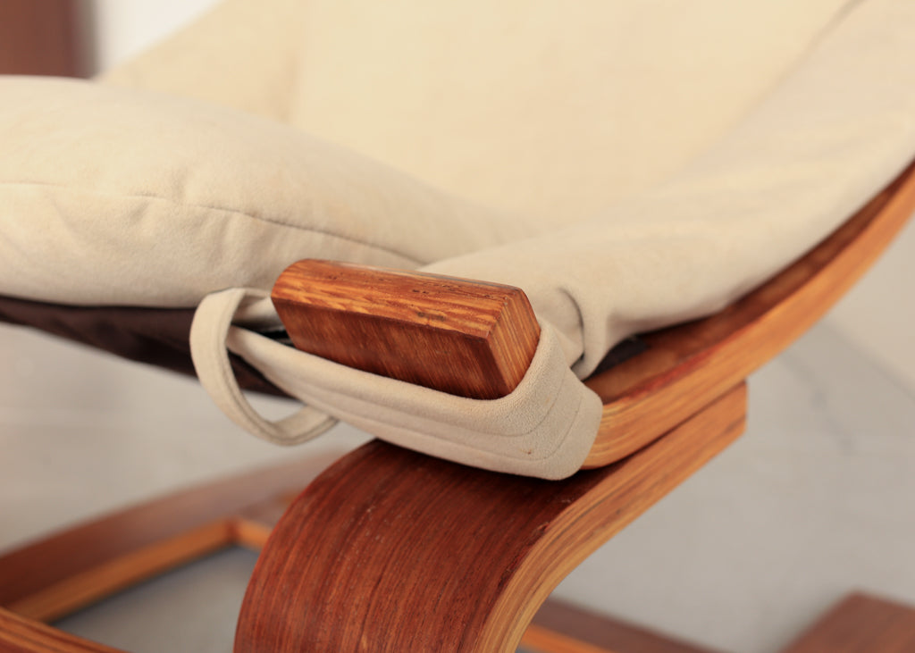 A Pair of Kroken Armchairs with Footrests - priced individually
