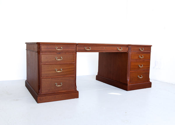 Large Vintage Executive Desk