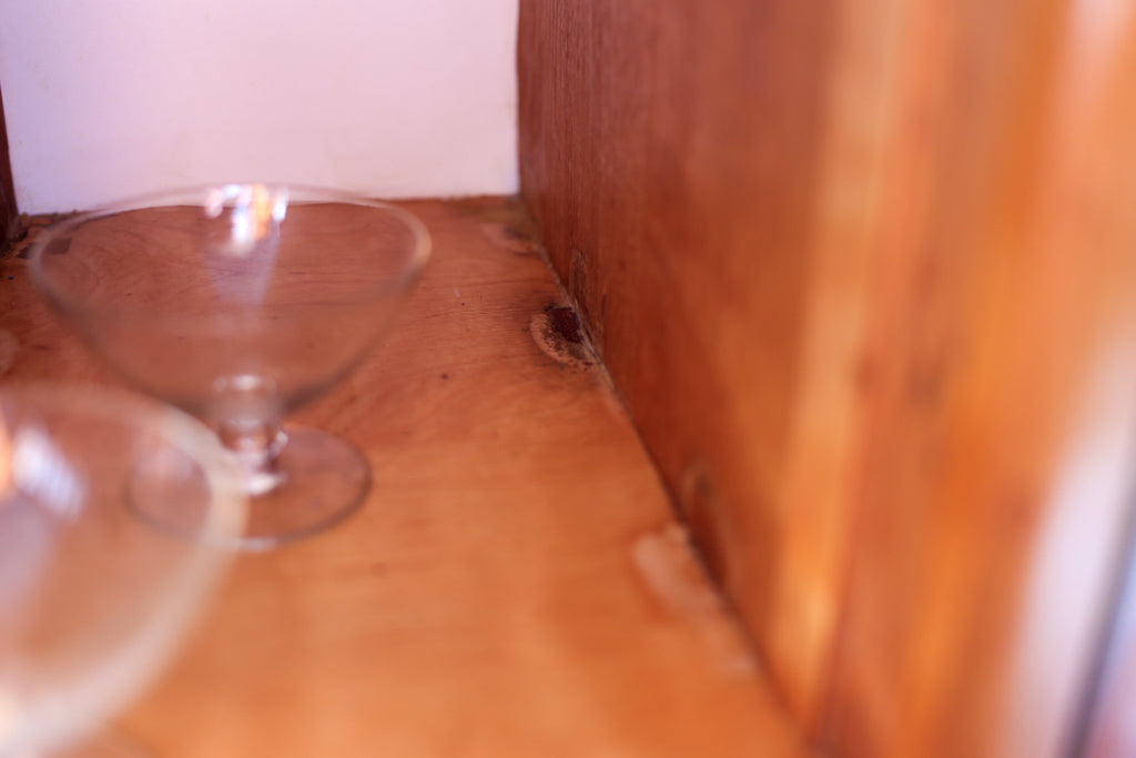 Retro Satin Birch Drinks Cabinet