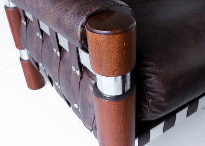 Rare El Rancho Armchair and Ottoman -  Finland, 1970s