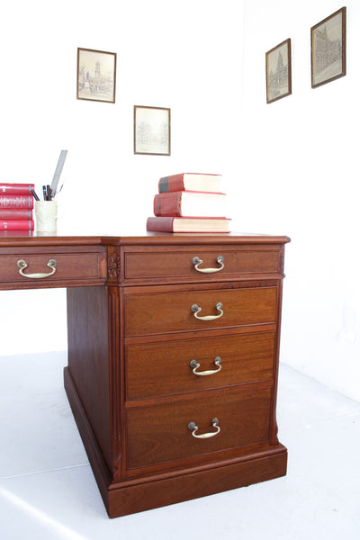 Large Vintage Executive Desk