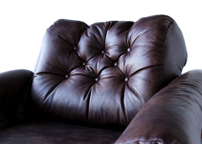 Rare El Rancho Armchair and Ottoman -  Finland, 1970s