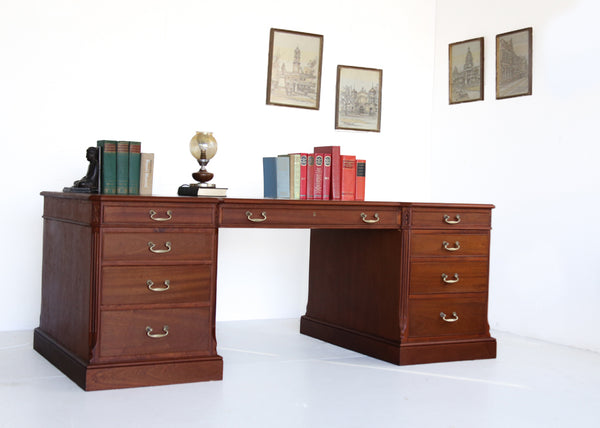 Large Vintage Executive Desk