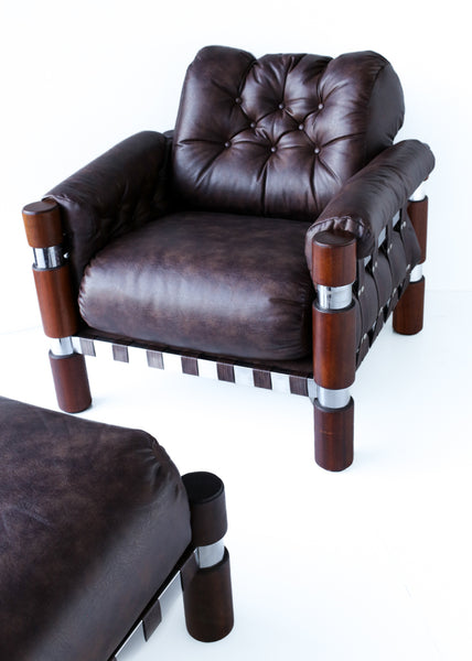 1970s El Rancho Armchair and Ottoman, Finland