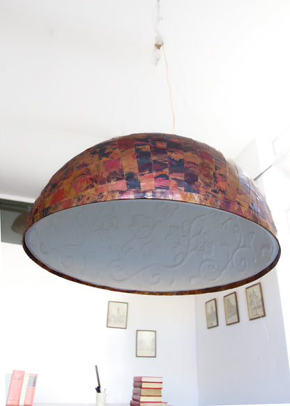Oversized Copper Dome Lamp