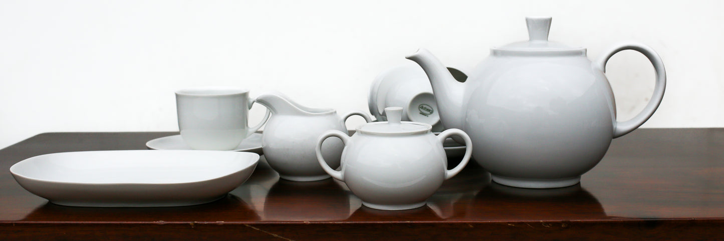 14 Piece Arzberg Bavaria White Tea Set - Germany