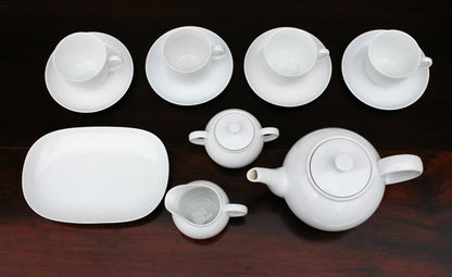 14 Piece Arzberg Bavaria White Tea Set - Germany