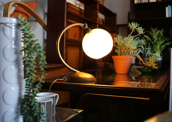Vintage Swan Neck Table Lamp