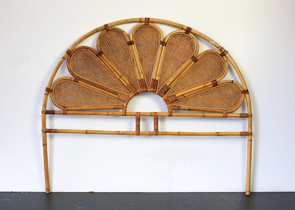 Cane Double Bed Headboard