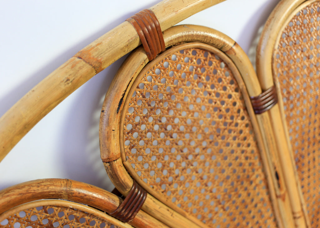 Cane Double Bed Headboard