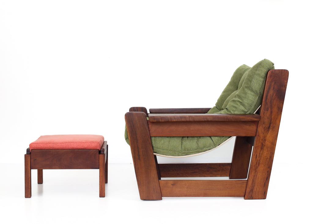 A Pair of Imbuia Footstools