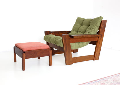 A Pair of Imbuia Footstools