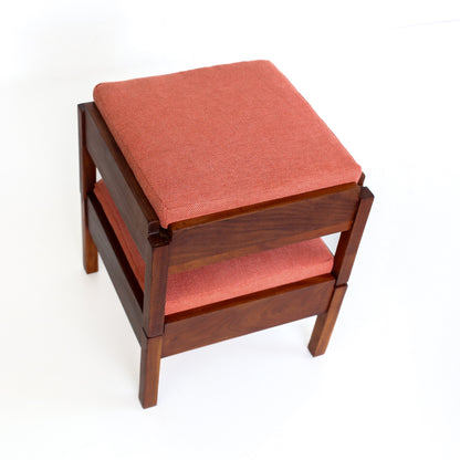A Pair of Imbuia Footstools