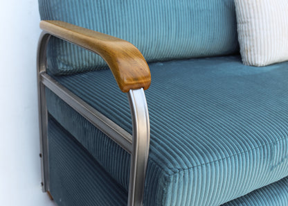 Extendable Bauhaus Sofa, Airflex 1940s