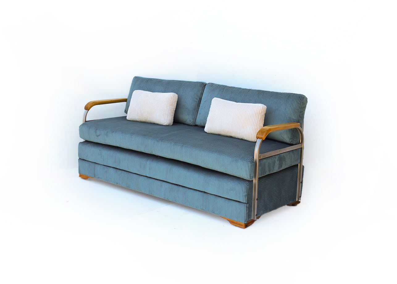 Extendable Bauhaus Sofa, Airflex 1940s