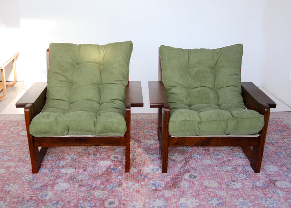 A Pair of Brutalist Sling Chairs