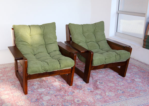 A Pair of Brutalist Sling Chairs