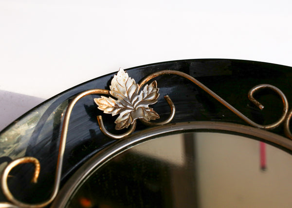 Mid-century Round Wall Mirror