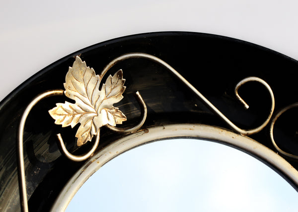 Mid-century Round Wall Mirror