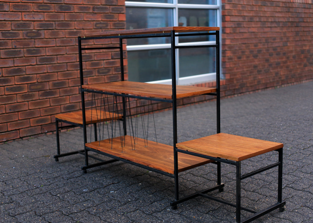 1960's Steel and Kiaat Shelf