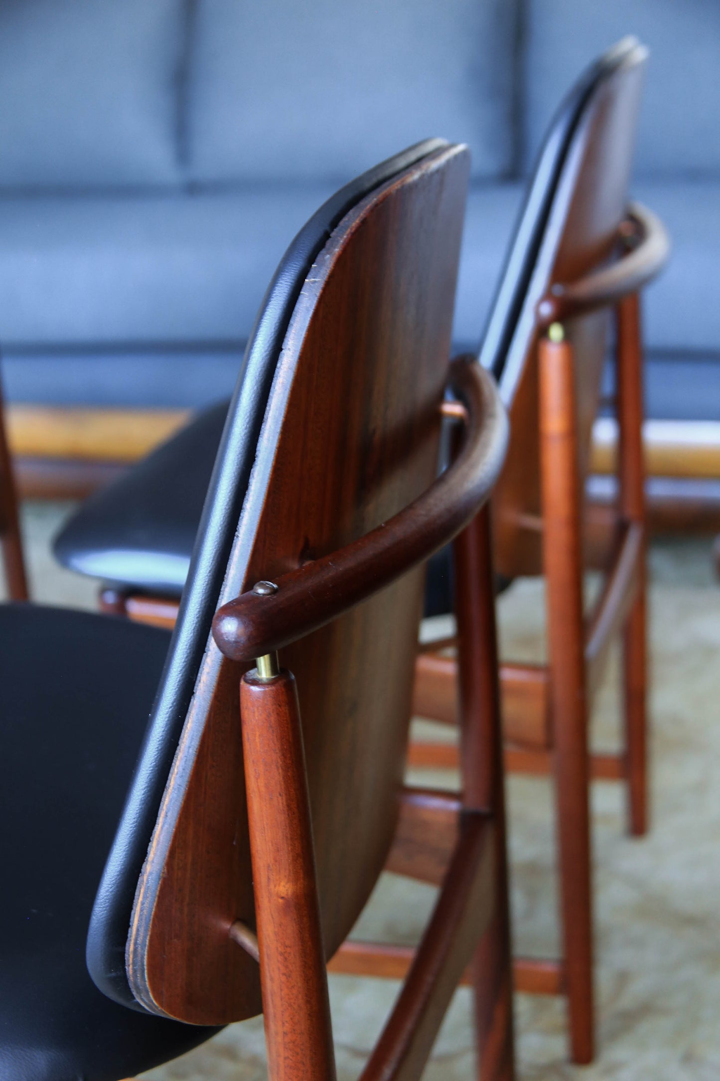 A Set of Four Frystark Status Dining Chairs