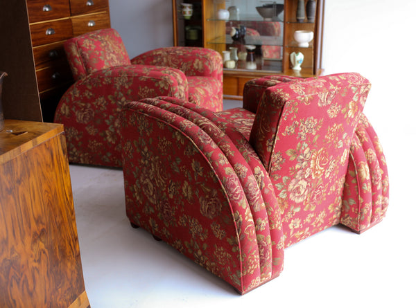 Two Antique Art Deco Chairs