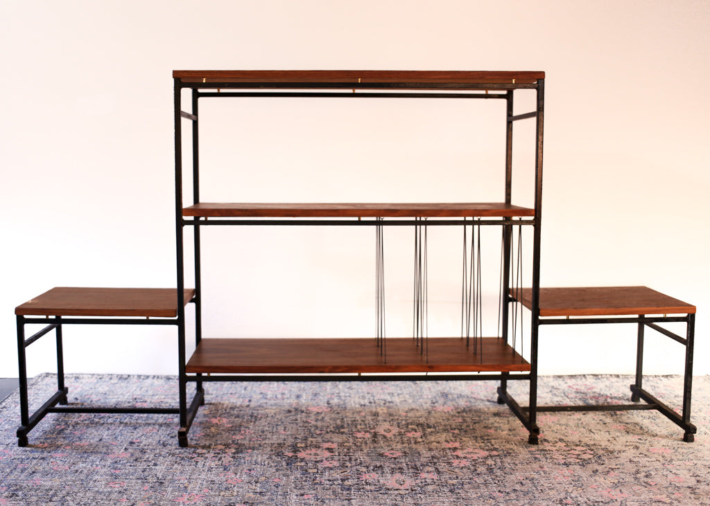 1960's Steel and Kiaat Shelf