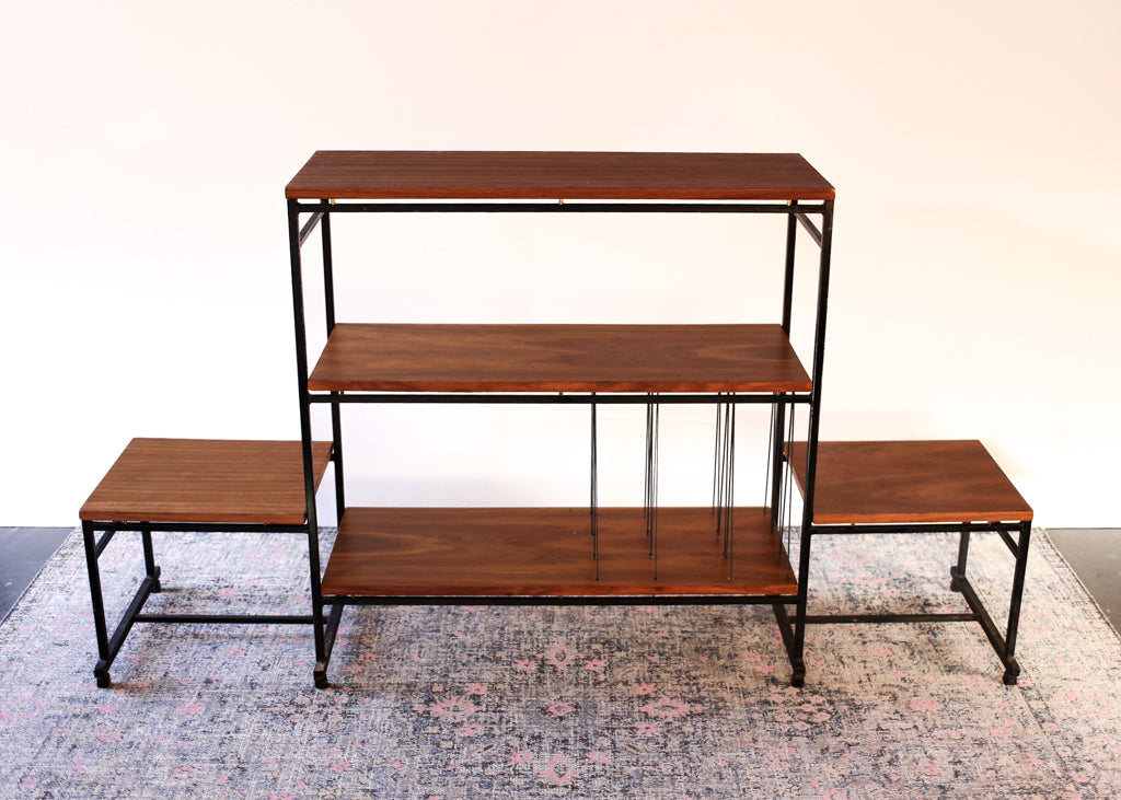 1960's Steel and Kiaat Shelf