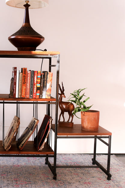 1960's Steel and Kiaat Shelf