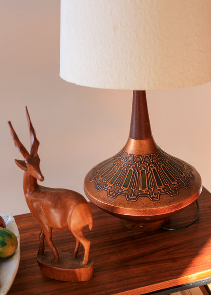 1960's Brutalist Ceramic Lamp